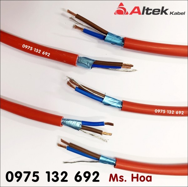 Cáp xoắn chống cháy 2x1.0 Altek Kabel