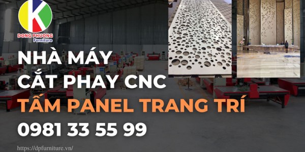 Cắt phay cnc tấm panel trang trí theo yêu cầu cho các dự án công trình