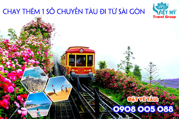  Chạy thêm 1 số chuyến tàu đi từ Sài Gòn