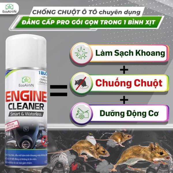 Chống Chuột, Đuổi Chuột, Diệt Chuột Khoang Máy ô tô