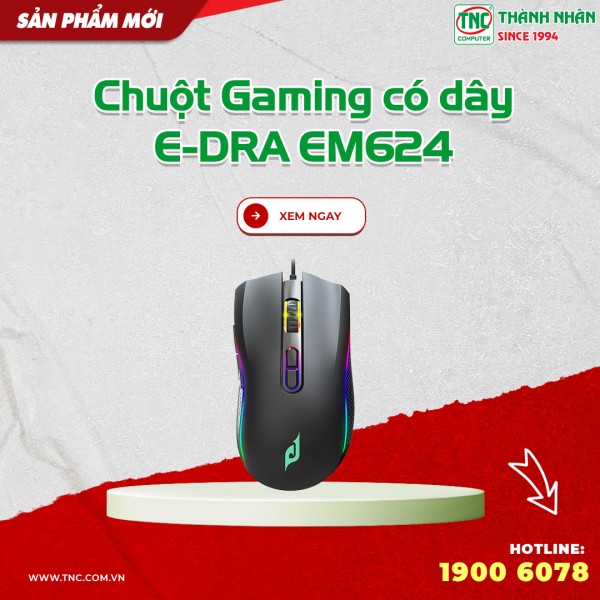Chuột Gaming có dây E-DRA EM624