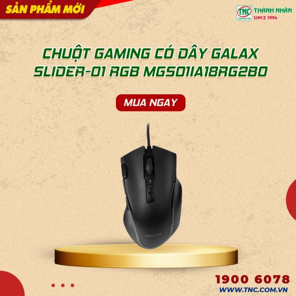 Chuột Gaming có dây Galax Slider-01 RGB MGS01IA18RG2B0