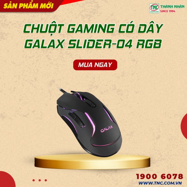 Chuột Gaming có dây Galax Slider-04 RGB MGS04UX26RG2B0