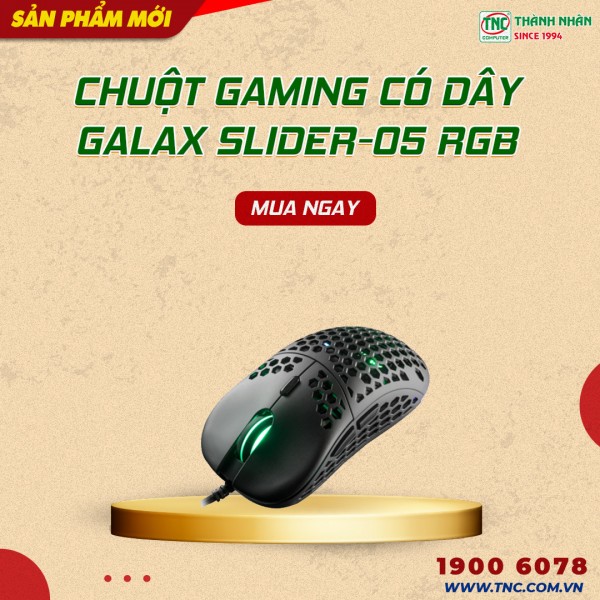 Chuột Gaming có dây Galax Slider-05 RGB MGS05P258RG2B0