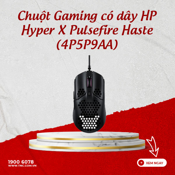 Chuột Gaming có dây HP Hyper X Pulsefire Haste (4P5P9AA)
