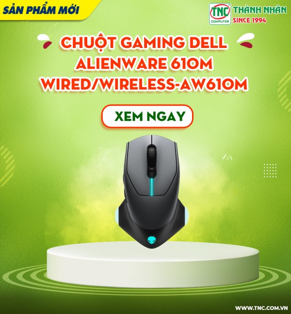 Chuột Gaming Dell Alienware 610M Wired/Wireless-AW610M
