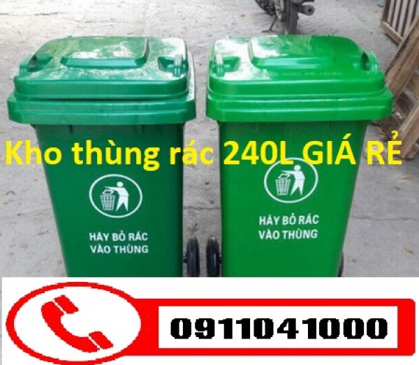 Chuyên bán thùng rác công cộng 120lit 240lit 660lit