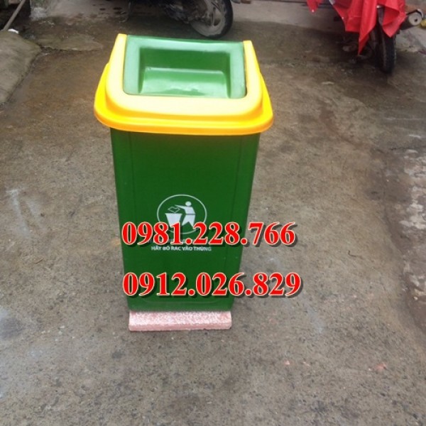 Chuyên bán thùng rác nhựa cố định  tại Khánh Hòa