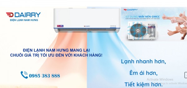 Chuyên Điều hòa Dairry DR12-SKC 12.000BTU Giá Rẻ Nhất Hải PHòng