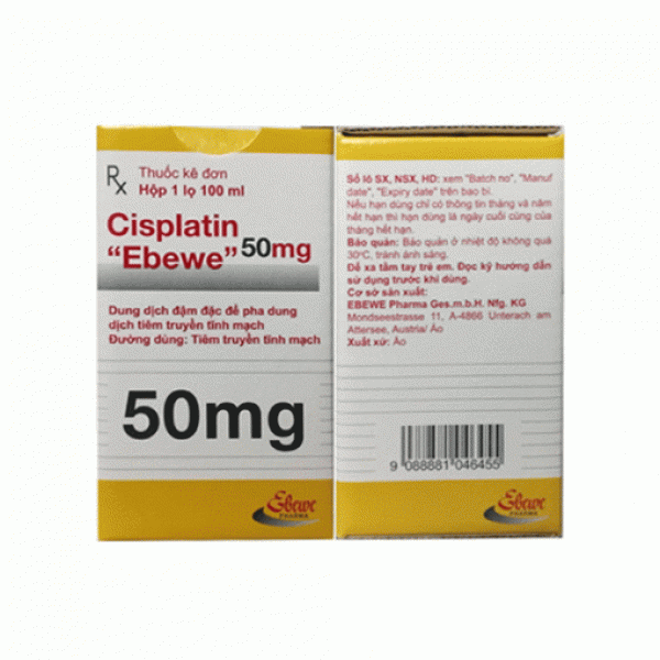 Cisplatin ebewe 50mg là thuốc gì? Mua ở đâu rẻ nhất ?