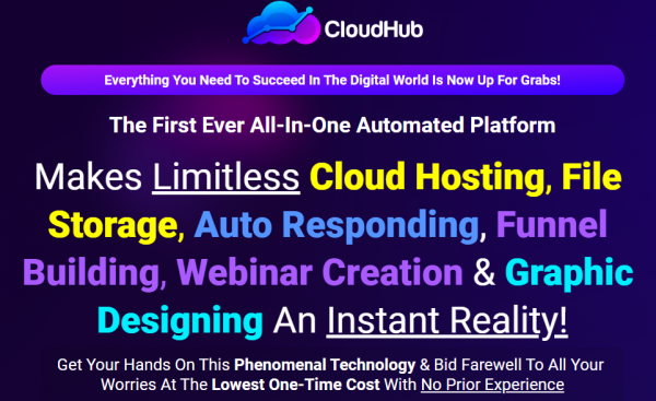 CloudHub Review - VIP 5,000 Bonuses $2,976,749 + OTO 1,2,3,4,5,6,7,8,9 Link Here