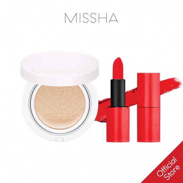 Có combo M Magic Cushion Cover Lasting và Son Lì MISSHA Dare Rouge, tự tin tỏa sáng ngày hè