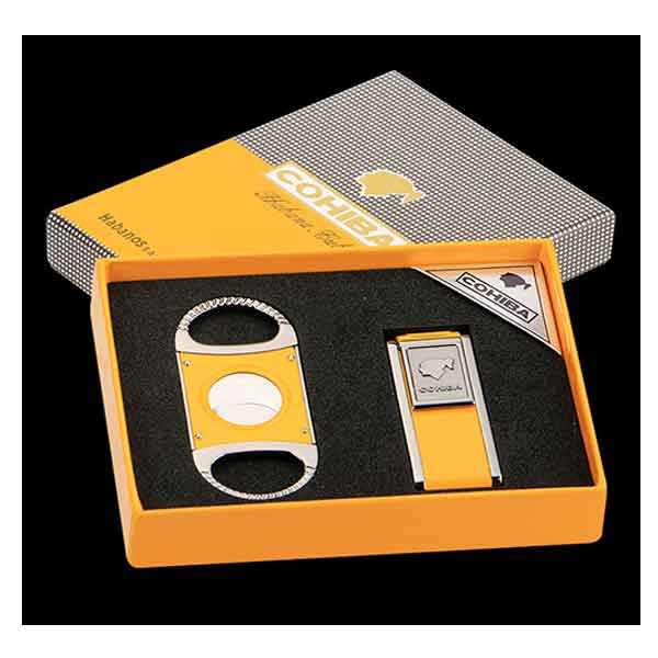 Cohiba T26, sét bật lửa khò và dao cắt cao cấp