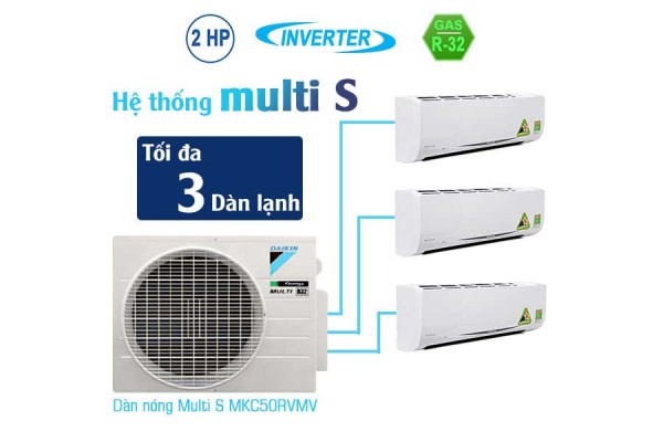  Combo Multi S Daikin 1 nóng 2 lạnh giá khuyến mãi