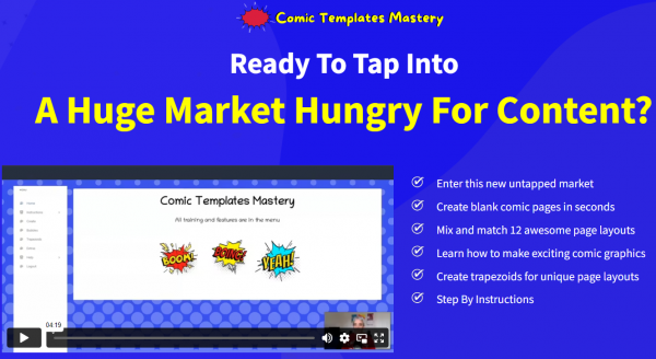 Comic Templates Mastery Review - VIP 3,000 Bonuses $1,732,034 + OTOs 1,2,3,4,5,6,7,8,9 Link Here