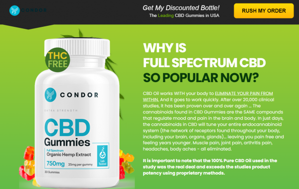  Condor CBD Gummies: Reviews, Ingredients, Side Effect |Does It Work|?