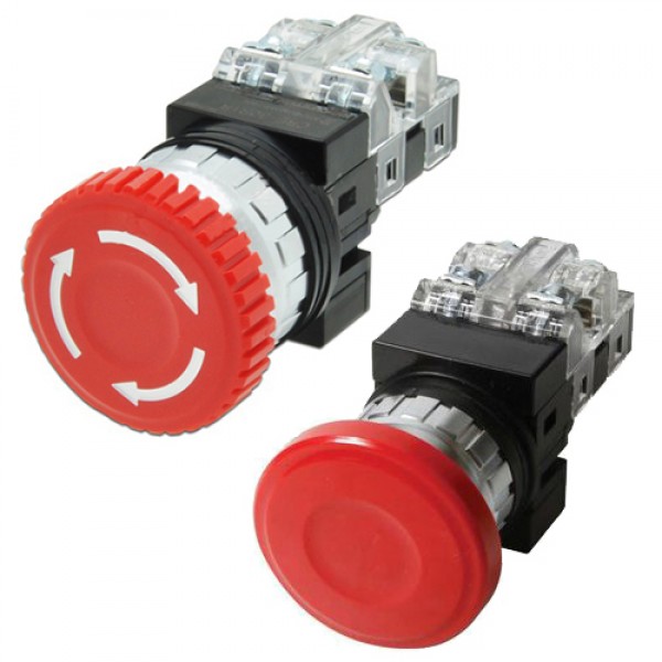công tắc dừng khẩn cấp không đèn  hanyoung nux CRE-25R1R