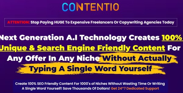 Contentio OTO – 2022 Full OTO Upsell Links + 88VIP 2,000 Bonuses Value $1,153,856