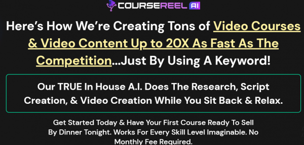 CourseReelAI Review –| Is Scam? -55⚠️Warniing⚠️Don’t Buy Yet Without Seening This?
