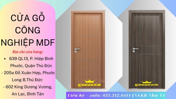 Cửa gỗ công nghiệp MDF tại Bình Thuận giá chỉ từ 1.750.000/m2