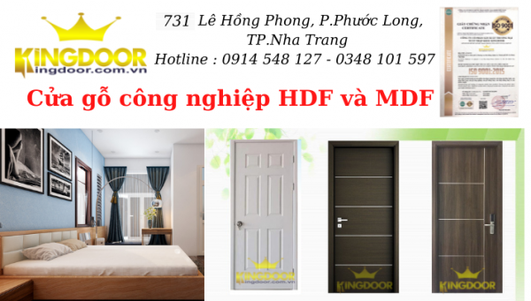 Cửa gỗ phòng ngủ cao cấp tại Bình Dương - Cửa gỗ công nghiệp giá rẻ