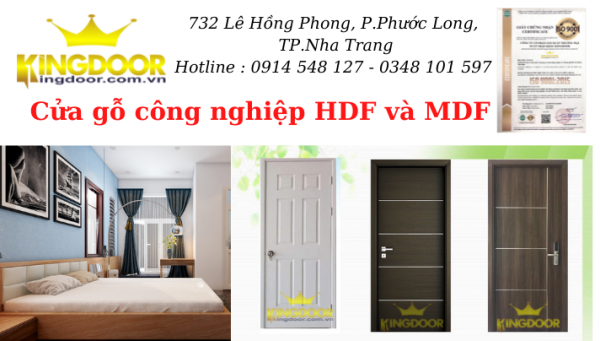 Cửa Gỗ Phòng Ngủ Tại Vạn Ninh - Cửa gỗ công nghiệp giá rẻ Kingdoor