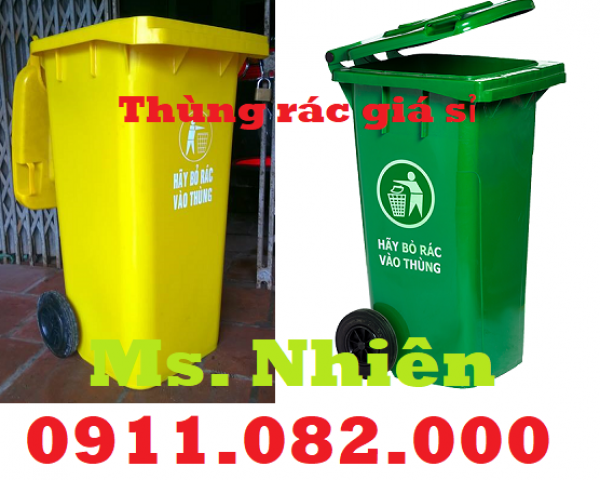 Cung cấp thùng rác 120 lít 240 lít 660 lít giá rẻ tại cần thơ- thùng rác y tế- lh 0911082000