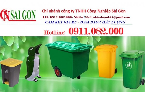 Cung cấp thùng rác giá rẻ tại cần thơ- thùng rác 120L 240L, thùng rác văn phòng-lh 0911082000