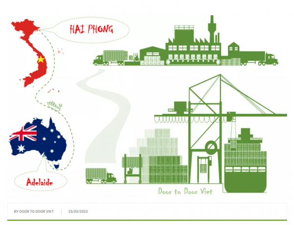 Cước vận chuyển từ Adelaide về Hải Phòng hàng nguyên container và hàng lẻ