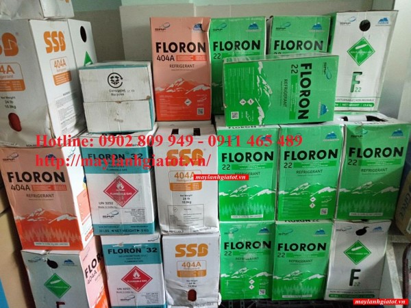 Đại lý bán gas lạnh: Gas lạnh R404 floron ; Gas lạnh R134a Dupont; Gas lạnh R410 Ấn Độ...0902809949