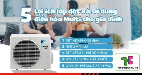 Đại lý phân phối, lắp đặt máy lạnh - điều hòa multi cho gia đình giá sỉ Thủ Đức HCM