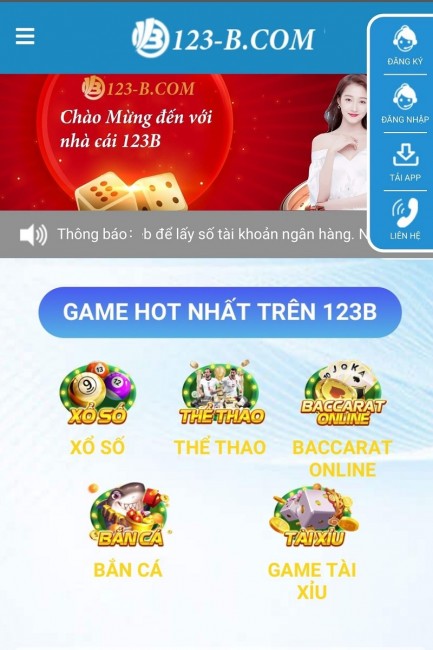 Đăng nhập 123B - Hướng dẫn đăng nhập và trải nghiệm dịch vụ