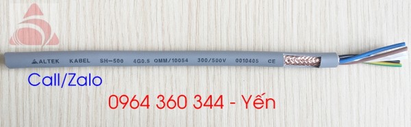 Dây cáp điện Altek Kabel 4x0.5 lõi bọc nhiễu chính hãng 