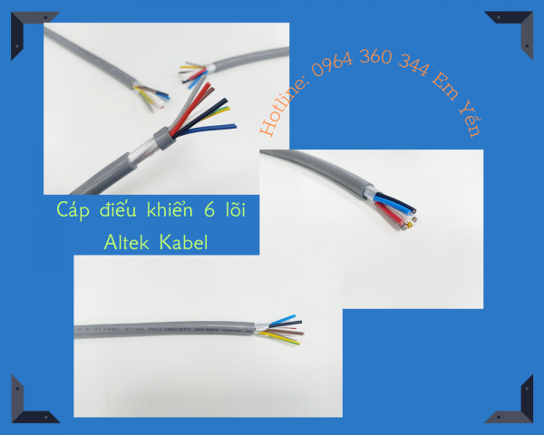 Dây cáp tín hiệu RVV/RVVP 6 ruột Altek Kabel 