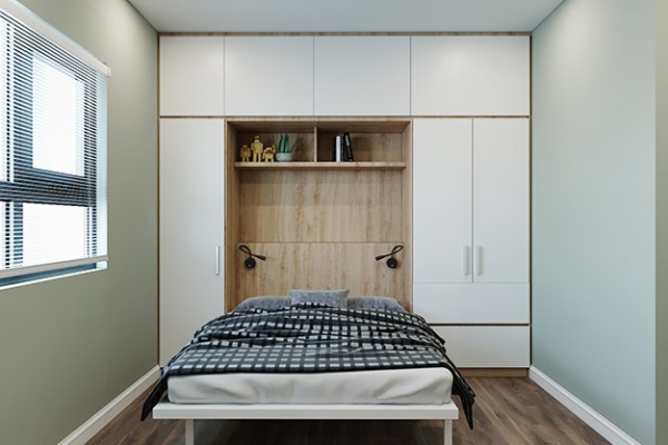 Decor giường âm cho không gian sống chật hẹp