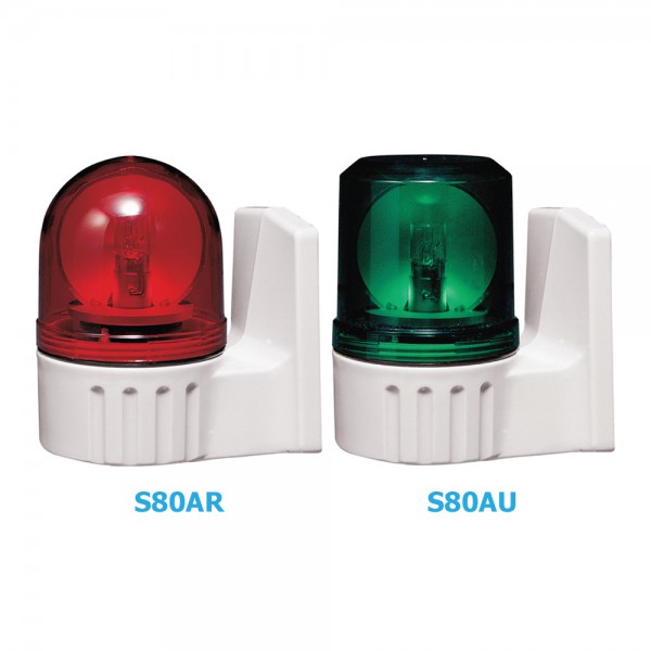 Đèn cảnh báo gương xoay bóng sợi đốt Ø80mm QLight S80AR and S80AU series