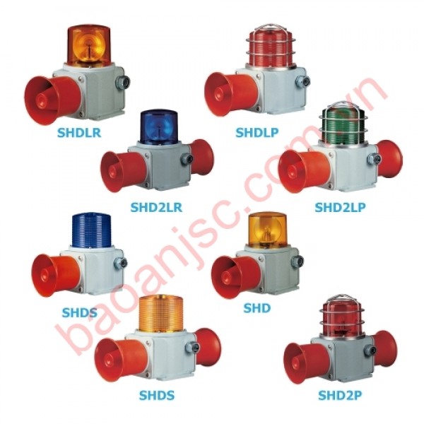 Đèn cảnh báo tích hợp loa điện qlight SHd and SHd2 series 