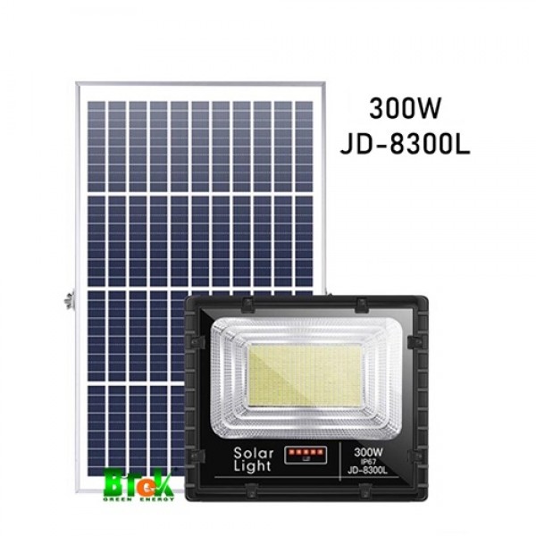 Đèn pha năng lượng mặt trời công suất 300 Watt JD-8300L