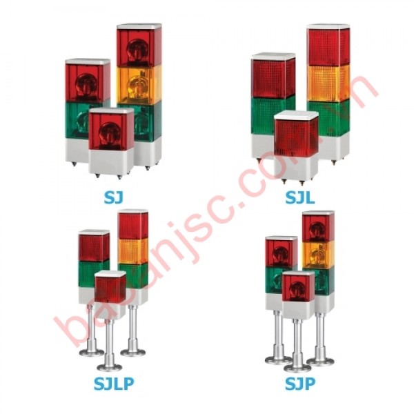 Đèn tầng cảnh báo gương xoay bóng sợi đốt qlight sj series