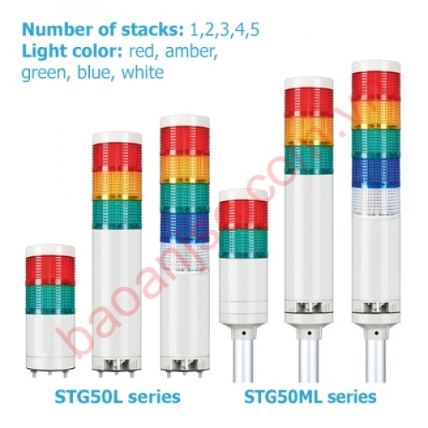 Đèn tầng led sáng tĩnh/chớp nháy Ø50mm qlight Stg5l and Stg50ml series 