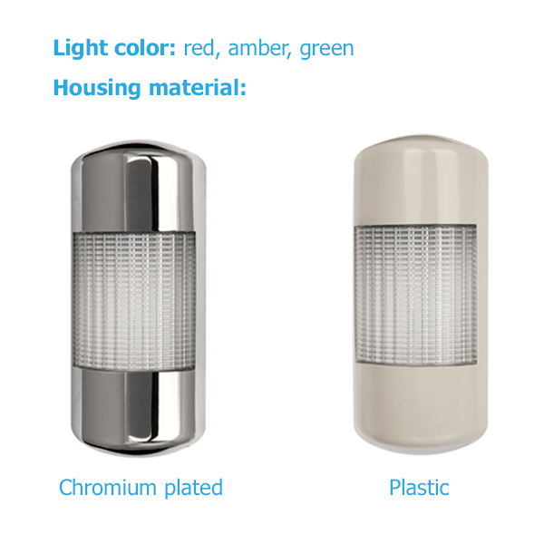 Đèn tín hiệu LED sáng tĩnh/chớp nháy lắp tường QLight SWTC series