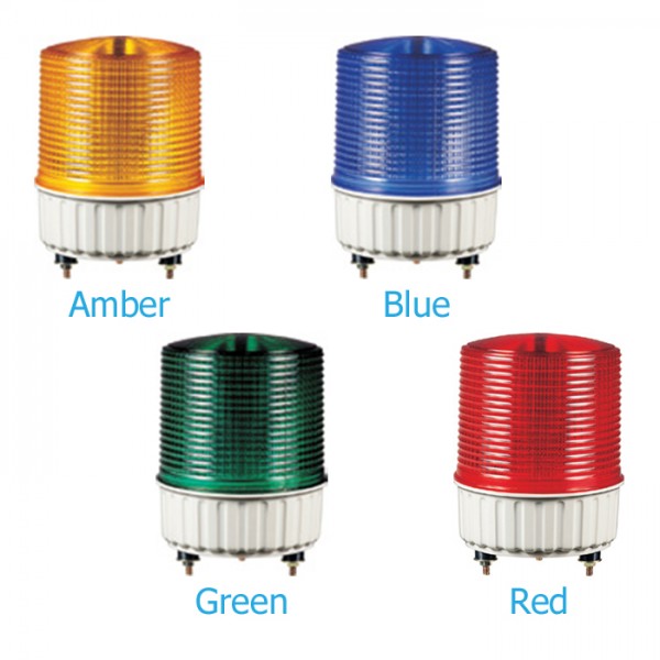 đèn tín hiệu sáng tính/chớp nháy bóng led Ø125mm S125L-220-R