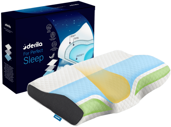 Derila Pillow | Sleep-Friendly Support In Any Position | 30 Day Satisfaction Guarantee