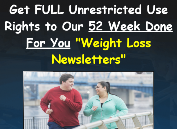 DFY Weight Loss Newsletters OTO - 2022 Full 4 OTO Upsell Links + 88VIP 2,000 Bonuses Value $1,153,856