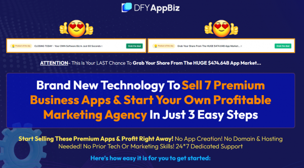 DFYAppBiz OTO - 2022 Full 8 OTO Upsell Links + 88VIP 2,000 Bonuses Value $1,153,856