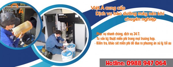 Dịch vụ bảo dưỡng máy nén khí trục vít - Việt Á
