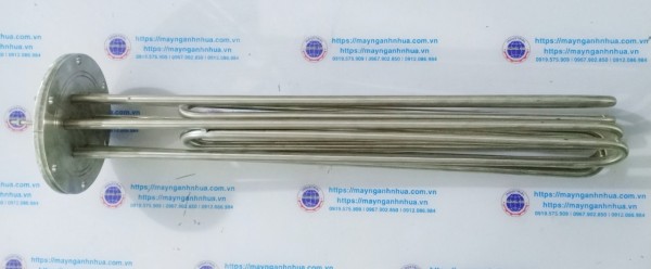 Điện trở đun nước đun dầu mặt bích phi 115 3u dài 550 điện áp 380v công suất 15kw