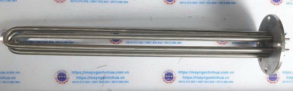 Điện trở nước/dầu MB130 3U45 dài 580 phi 11.8 điện trở 380V công suất 15KW