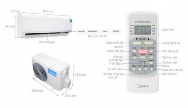 Điều hoà 9000 1 chiều uy tín, chất lượng, giá tốt