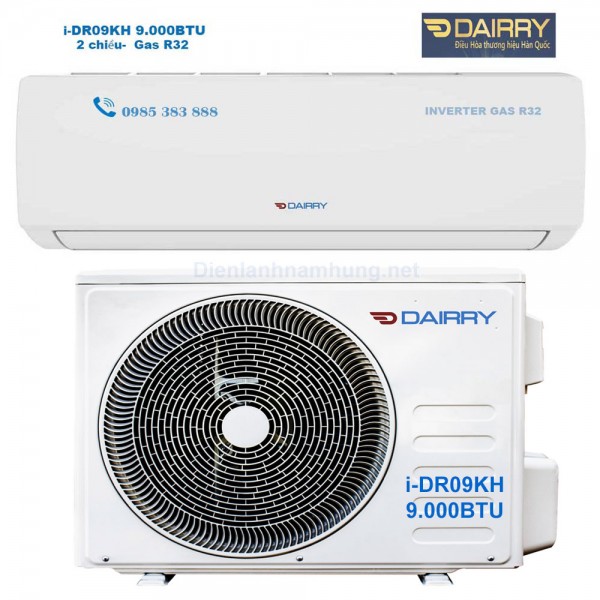 Điều hòa Dairry i-DR09KH 9000BTU 2 chiều R32 Giá Rẻ tại Hải Phòng